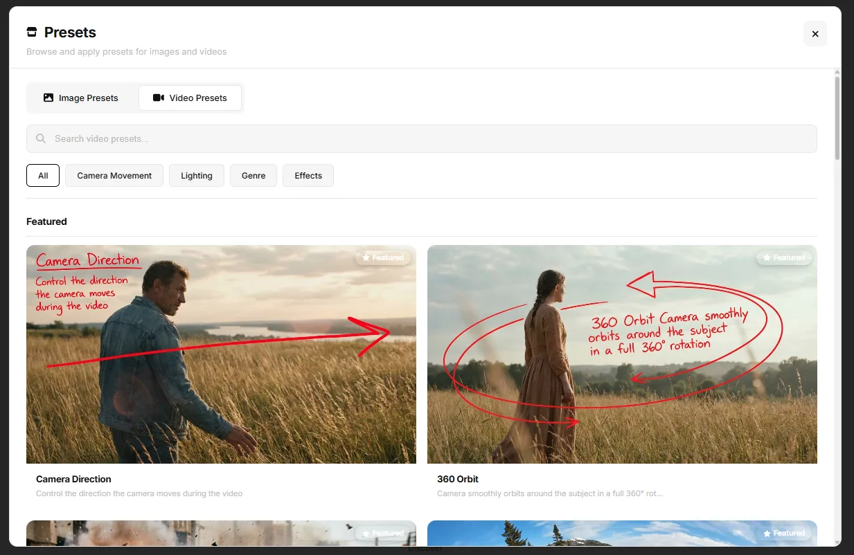 Video Presets