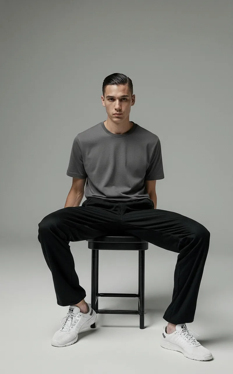 AI Man wearing Adidas tshirt